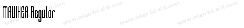 MAUIKEA Regular字体转换